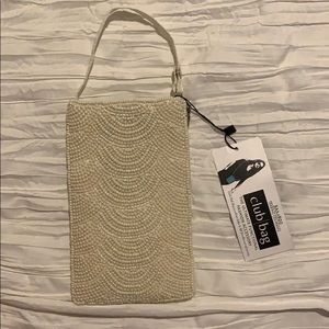 White Beaded Mini Purse